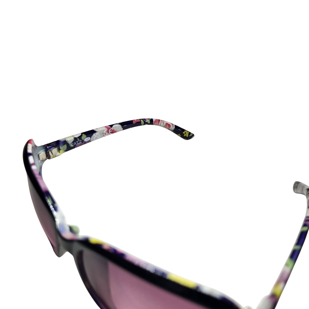 REVLON Foster Grant Women's Floral Purple Lens Sunglasses NEW RVN 56 - Picture 4 of 6